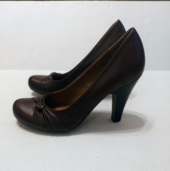 Aldo Massari Women's Brown Heels Sz 40 - Picture 7 of 14